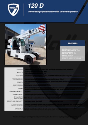 Gru semoventi industriali Valla 120 D 