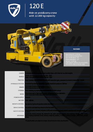 Gru semoventi industriali Valla 120 E 