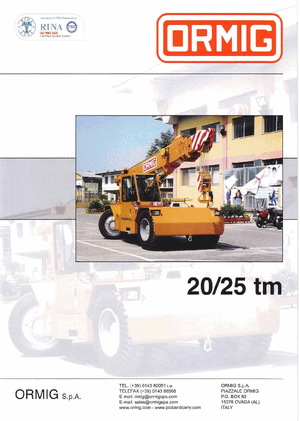 Gru semoventi industriali ORMIG 20 tm