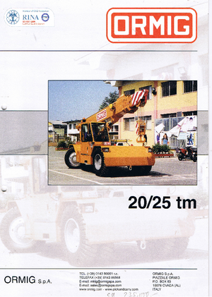 Gru semoventi industriali ORMIG 20 tm