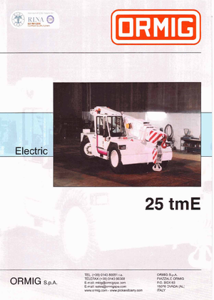 Gru semoventi industriali ORMIG 25 tmE