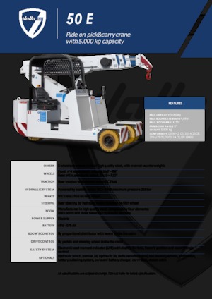 Gru semoventi industriali Valla 50 E
