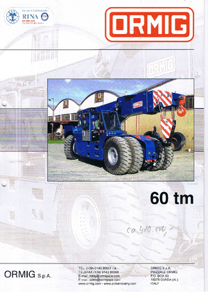 Gru semoventi industriali ORMIG 60 tm