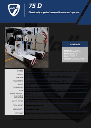 Gru semoventi industriali Valla 75 D 