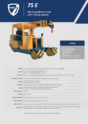 Gru semoventi industriali Valla 75 E 