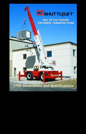 Gru semoventi industriali Shuttlelift 7750 RT