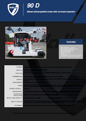 Gru semoventi industriali Valla 90 D 