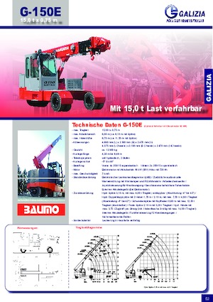 Gru semoventi industriali Galizia G 150