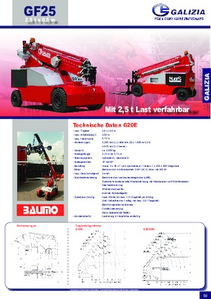 Gru semoventi industriali Galizia G 20 E