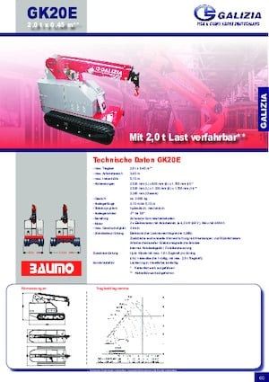 Gru semoventi industriali Galizia GK 20 E