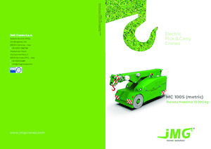 Gru semoventi industriali JMG MC 100S