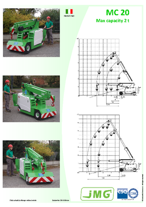 Gru semoventi industriali JMG MC 20