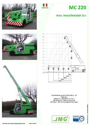 Gru semoventi industriali JMG MC 220