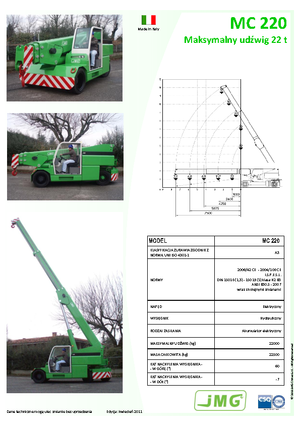 Gru semoventi industriali JMG MC 220