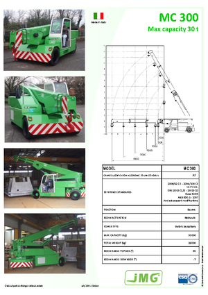 Gru semoventi industriali JMG MC 300