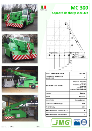 Gru semoventi industriali JMG MC 300
