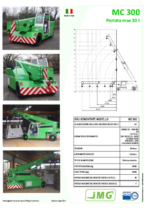 Gru semoventi industriali JMG MC 300