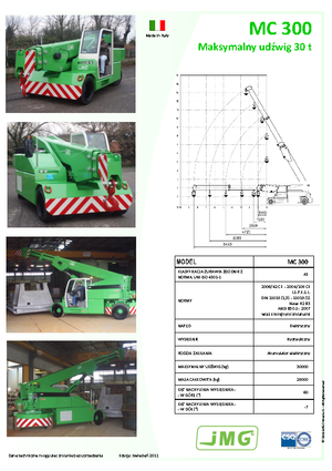 Gru semoventi industriali JMG MC 300