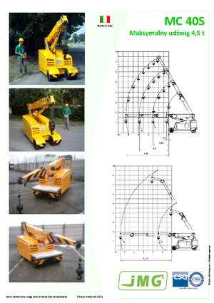 Gru semoventi industriali JMG MC 40 S