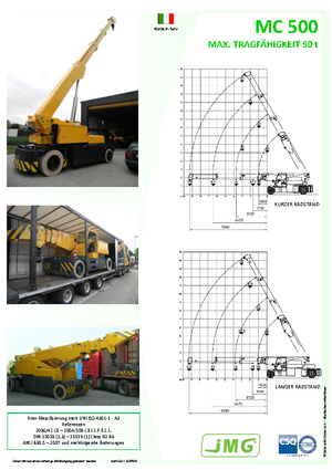 Gru semoventi industriali JMG MC 500