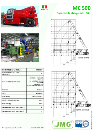 Gru semoventi industriali JMG MC 500