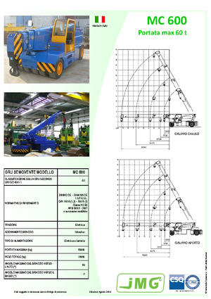 Gru semoventi industriali JMG MC 600