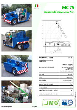 Gru semoventi industriali JMG MC 75