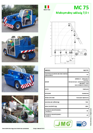Gru semoventi industriali JMG MC 75