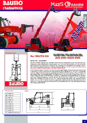 Gru semoventi industriali Galizia Multis 636