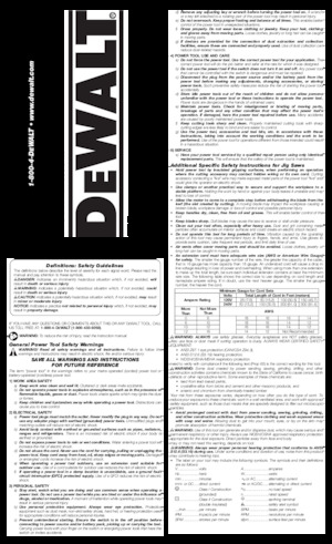 Seghetti alternativi DEWALT DW317K