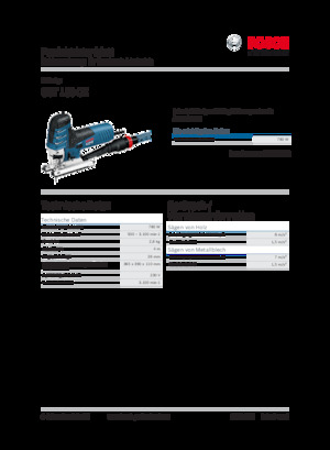 Seghetti alternativi Bosch GST 150 CE