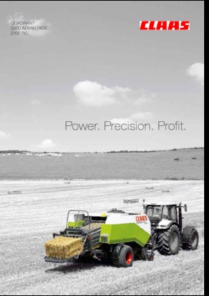 Presse per grandi imballaggi + Presse ad alta pressione Claas Quadrant 2100 RC