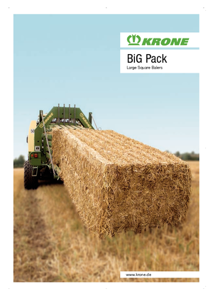 Presse per grandi imballaggi + Presse ad alta pressione Krone Big Pack 1270 XC