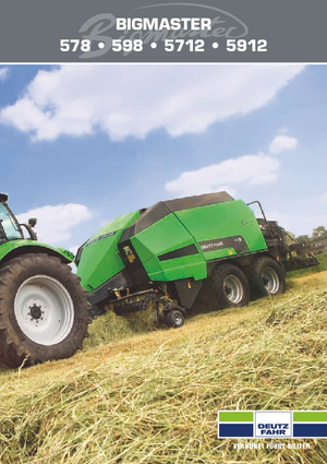 Presse per grandi imballaggi + Presse ad alta pressione DEUTZ-FAHR BigMaster 5912