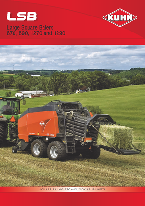 Presse per grandi imballaggi + Presse ad alta pressione Kuhn LSB 1290