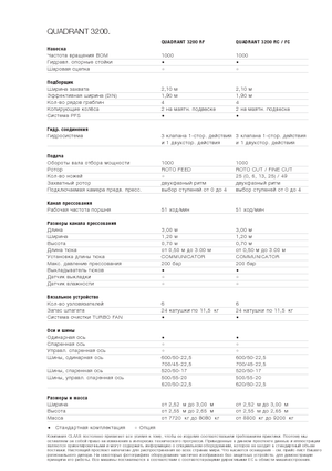 Presse per grandi imballaggi + Presse ad alta pressione Claas Quadrant 3200 RC