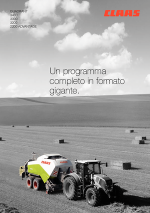 Presse per grandi imballaggi + Presse ad alta pressione Claas Quadrant 3300 RF