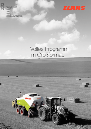 Presse per grandi imballaggi + Presse ad alta pressione Claas Quadrant 3300 RF