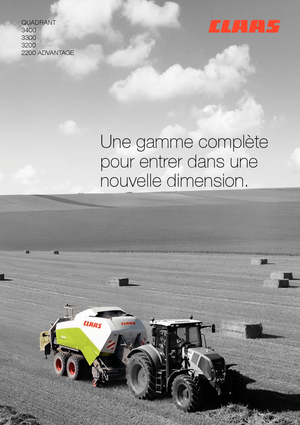 Presse per grandi imballaggi + Presse ad alta pressione Claas Quadrant 3300 RF