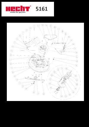 Trattorini tosaerba, Giardino e Giardinaggio Hecht 5161