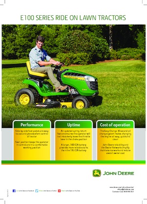 Trattorini tosaerba, Giardino e Giardinaggio John Deere E110