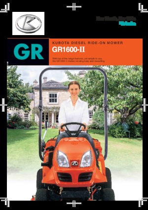 Trattorini tosaerba, Giardino e Giardinaggio Kubota GR1600-II 