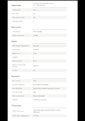 Trattorini tosaerba, Giardino e Giardinaggio Husqvarna TS 354XD