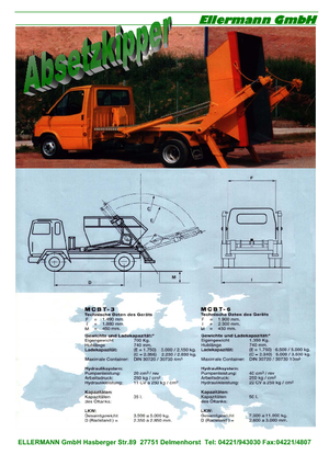 Autocarri con cassone ribaltabile a tazze Ellermann ASK 3 T