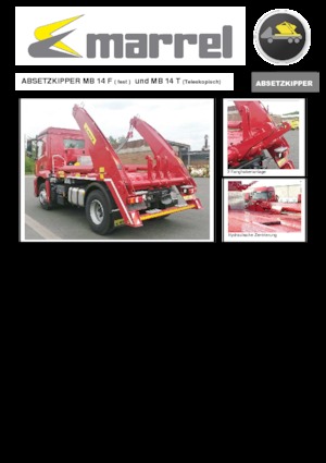Autocarri con cassone ribaltabile a tazze Marrel MB 14 T DIN