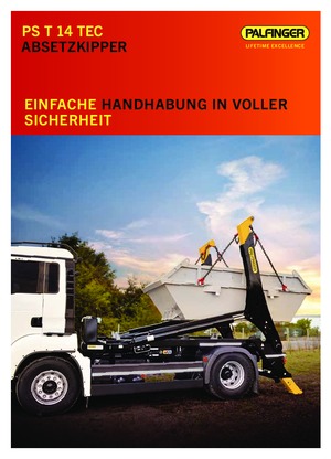 Autocarri con cassone ribaltabile a tazze Palfinger PST 14 TEC