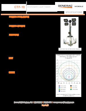 Torre faro Generac Mobile CTF 10 4x320W LED