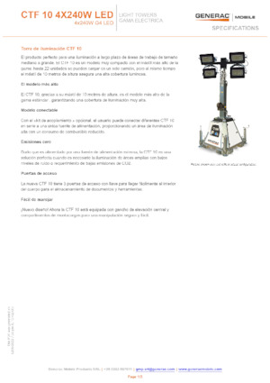 Torre faro Generac Mobile CTF-10