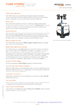 Torre faro Generac Mobile Cube Hybrid