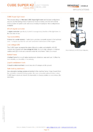Torre faro Generac Mobile Cube Super K2
